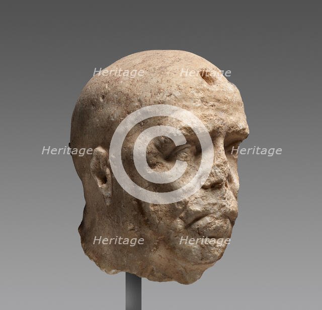 Over Life-Size Relief Head of Emperor Galba?, about A.D. 69. Creator: Unknown.