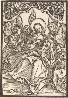 The Virgin Nursing the Christ Child with Four Angels, c. 1500. Creator: Albrecht Durer.