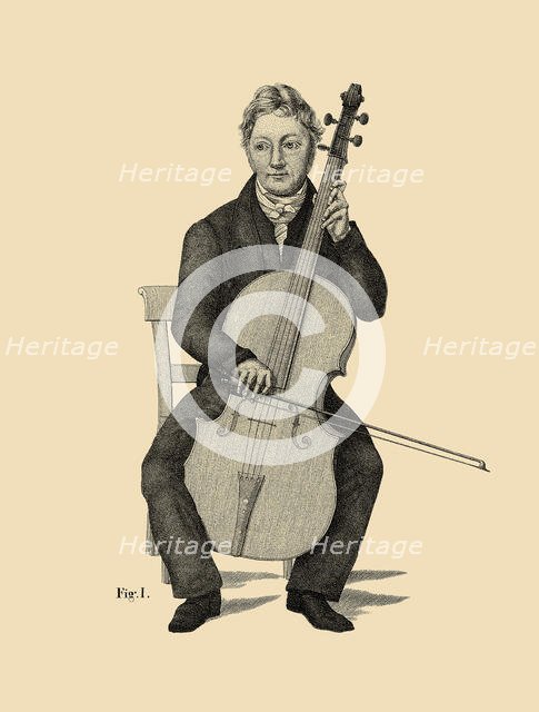 Bernhard Romberg. From: "Violoncell-Schule von Bernhard Romberg", c1840. Creator: Anonymous.