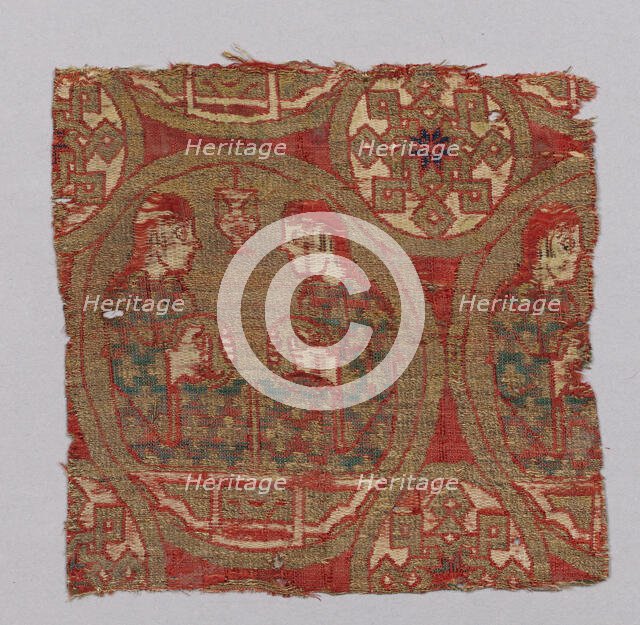 Textile with Musicians, Spain, 13th century. Creator: Unknown.