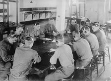 Aviators practicing telegraphy, 1917. Creator: Bain News Service.