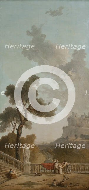 View from a Terrace, 1799. Creator: Hubert Robert.