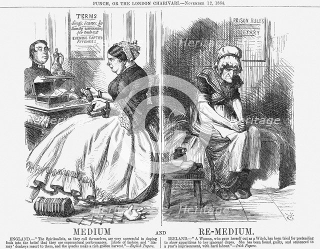'Medium and Re-Medium', 1864. Artist: John Tenniel