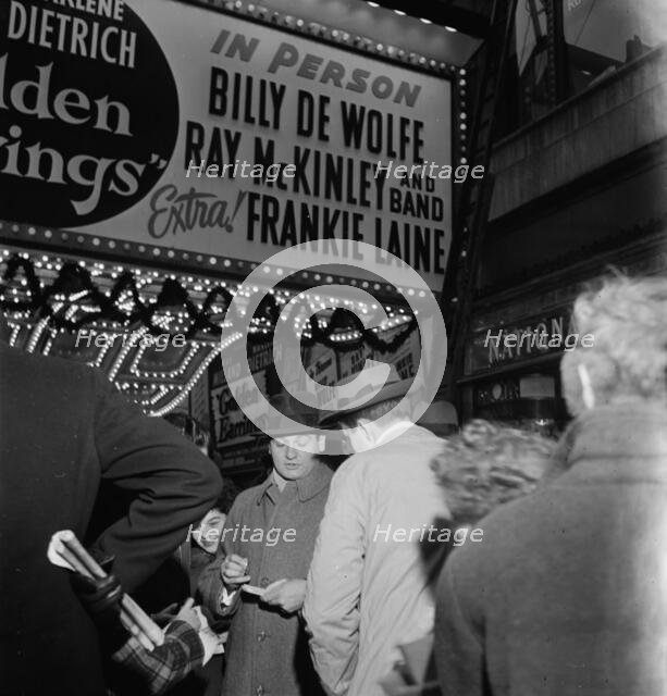 Portrait of Frankie Laine, Paramount Theater, New York, N.Y., 1946. Creator: William Paul Gottlieb.