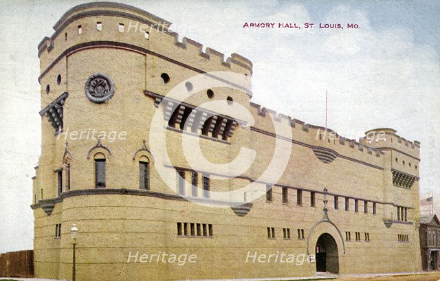 Armory Hall, St Louis, Missouri, USA, 1911. Artist: Unknown