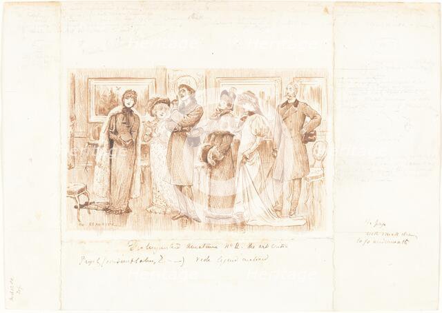 Distinguished Amateurs no. II: The Art Critic, 1880. Creator: George du Maurier.