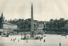 Piazza del Popolo and the Pincian Hill, Rome, Italy, 1927. Artist: Eugen Poppel.