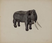 Toy Elephant, 1939. Creator: Orison Daeda.