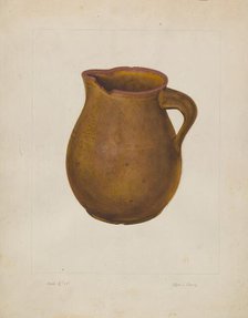 Earthen Pitcher, 1935/1942. Creator: Clyde L. Cheney.