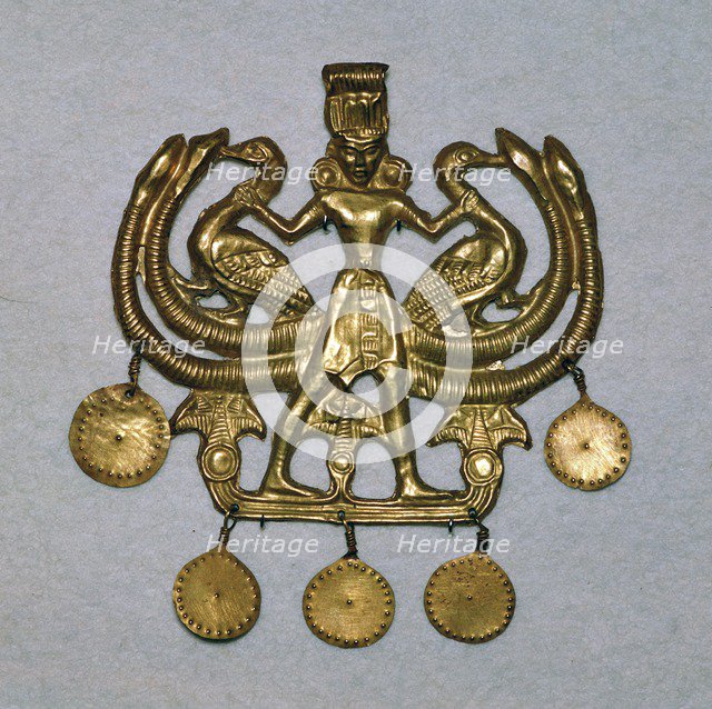 Gold pendant from the Aegina treasure, 17th century BC. Artist: Unknown