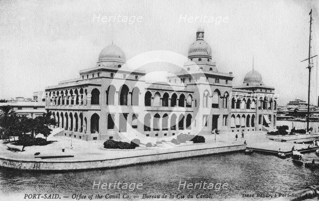 Offices of the Suez Canal Company, Port Said, Egypt, 20th century. Artist: Isaac Behar
