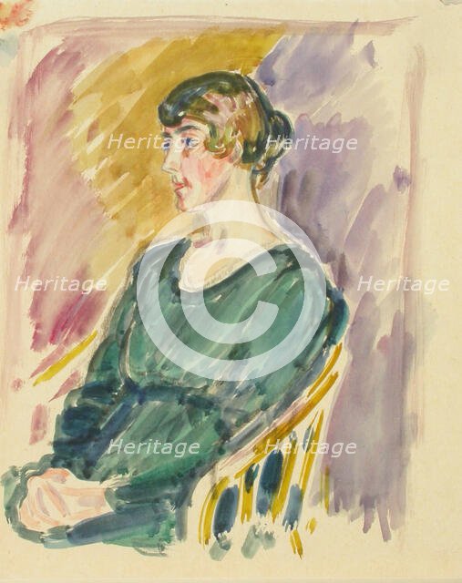 Sketch for a Portrait, c1910s. Creator: Verner Thome.