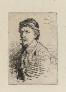 Auguste Delatre, 1858. Creator: James Abbott McNeill Whistler.