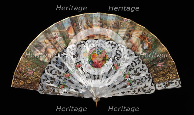 Fan, European, 1855-65. Creator: Unknown.