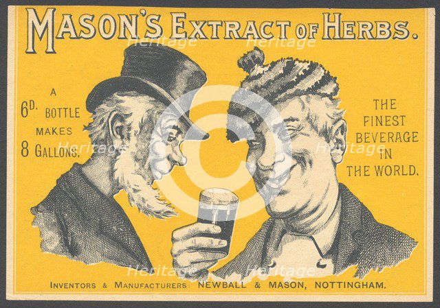 Newball & Mason Extract of Herbs, 1890s. Artist: Unknown