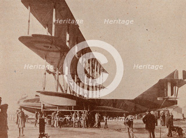 A British triplane flying boat, c1918 (1919). Artist: RAF photographer.