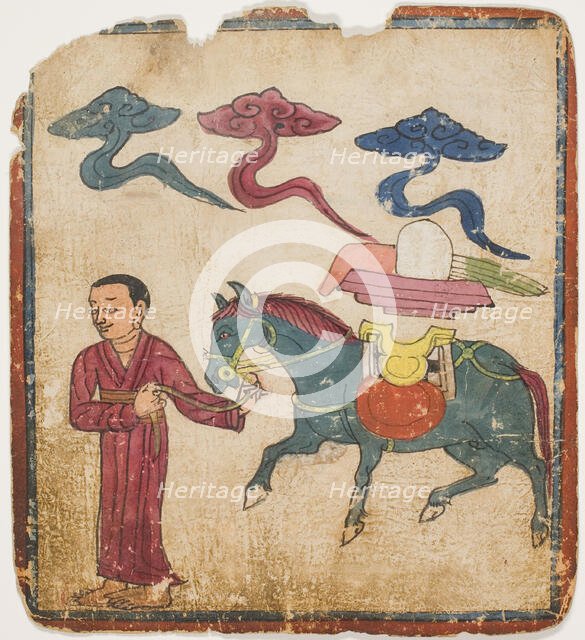 Image from a Set of Initiation Cards (Tsakali), 14th/15th century. Creator: Unknown.