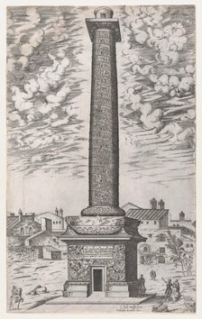 Speculum Romanae Magnificentiae: Trajan's Column, 1581-86., 1581-86. Creator: Giovanni Ambrogio Brambilla.