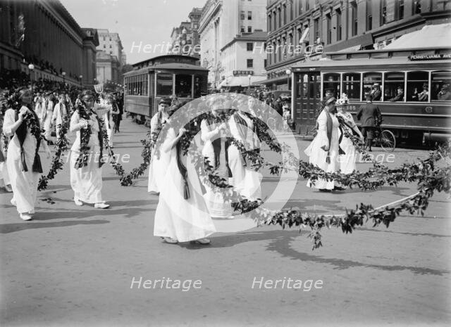 Woman Suffrage - Parade, May, 1914, May 1914. Creator: Harris & Ewing.