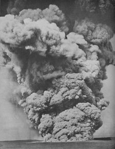 'Mephitic Cloud Belched Forth from the Mouth of Kilauea', c1935. Artist: Unknown.