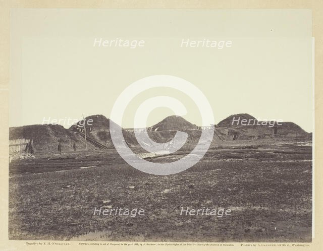 Three First Traverses on Land End, Fort Fisher, North Carolina, January 1865. Creator: Alexander Gardner.