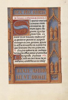 Hours of Queen Isabella the Catholic, Queen of Spain: Fol. 188r, c. 1500. Creator: Master of the First Prayerbook of Maximillian (Flemish, c. 1444-1519); Associates, and.