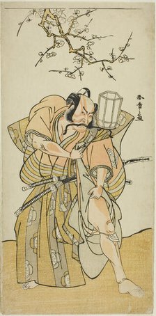 The Actor Ichikawa Danzo IV as Kamakura no Gongoro Kagemasa, in the Fifth Scene of the..., c. 1778. Creator: Shunsho.