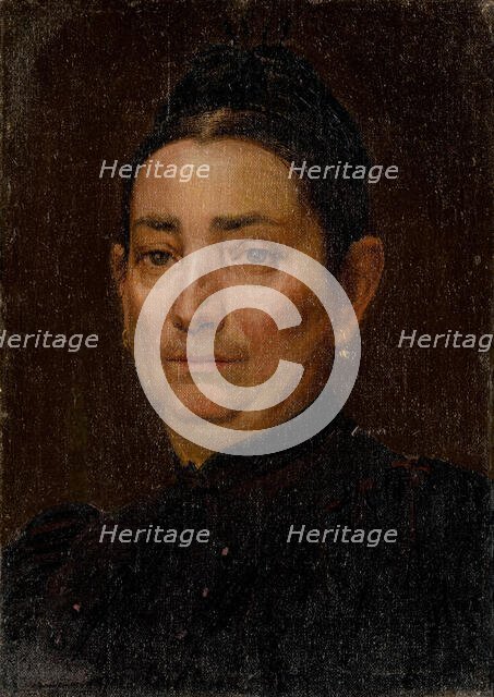 Portrait of an Old Woman, 1887. Creator: Ferdinand Katona.