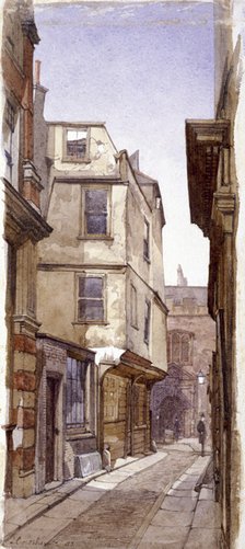 Residence of Anne Boleyn's Father, Great St Helens, London, 1883. Artist: John Crowther