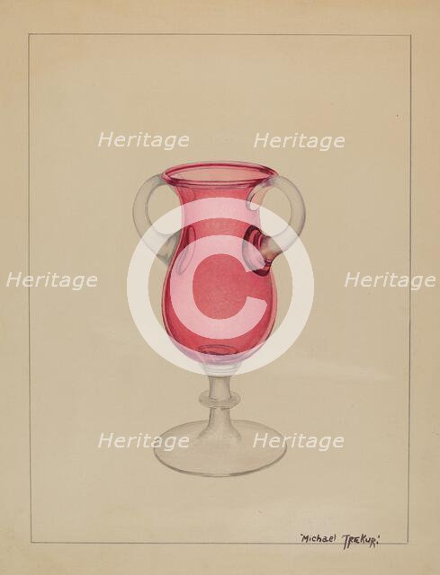 Vase, c. 1936. Creator: Michael Trekur.