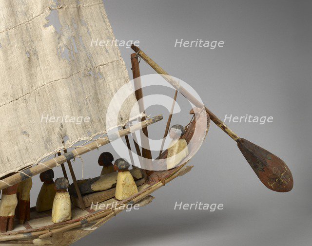Model of a boat, Middle Kingdom, c1975- 1640 BC. Artist: Unknown.