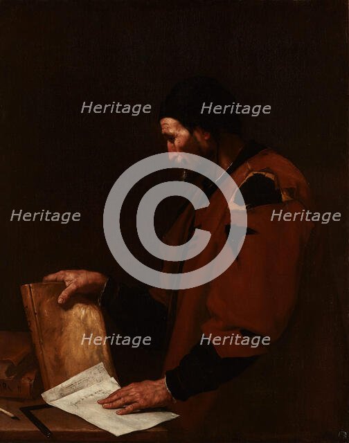 A Philosopher, probably Euclid, 1637. Creator: Jusepe de Ribera.