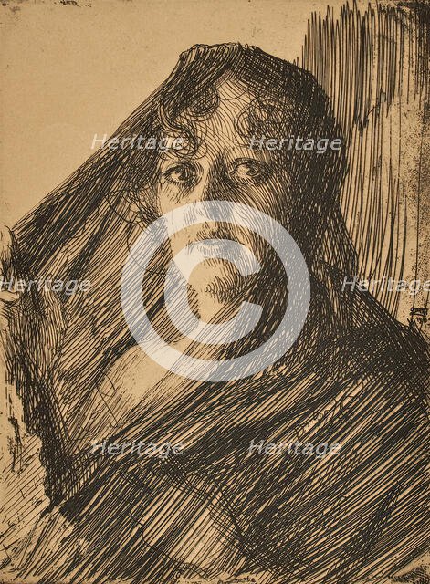 Gerda Lundekvist, (c1910s). Creator: Anders Leonard Zorn.