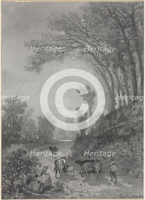 Landscape with Cows, second half 19th century. Creator: Émile van Marcke (French, 1827-1890).