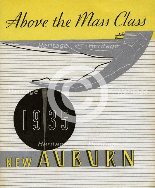 1935 Auburn "Above the Mass Class" sales brochure. Creator: Unknown.
