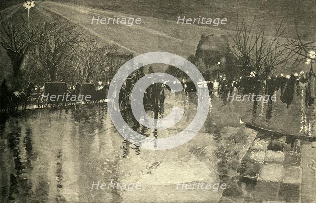 'The Electric Light in Madison Square, New York, on a Cloudy Evening', 1882. Creator: Unknown.