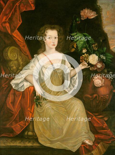 Young Woman with a Butterfly, c. 1710. Creator: Unknown.