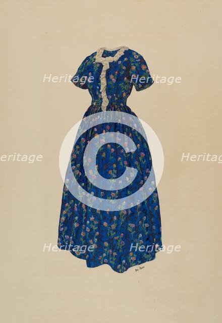 Dress, c. 1938. Creator: Ray Price.