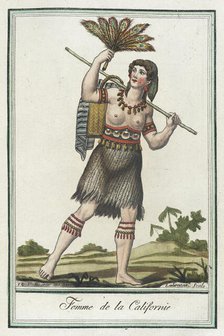 Costumes de Différents Pays, 'Femme de la Californie', c1797. Creators: Jacques Grasset de Saint-Sauveur, LF Labrousse.