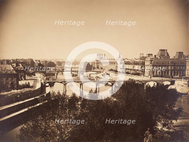 [View of the Seine, Paris], 1857. Creator: Gustave Le Gray.