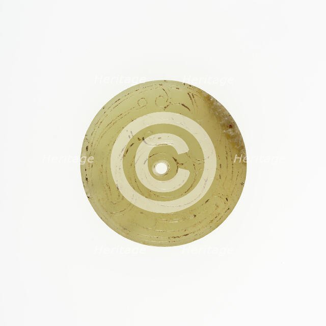 Disc with Coiled Dragon, Western Zhou period, 10th/9th century B.C. Creator: Unknown.