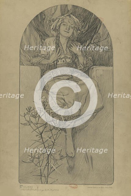 Figures décoratives, 1902. Creator: Mucha, Alfons Marie (1860-1939).