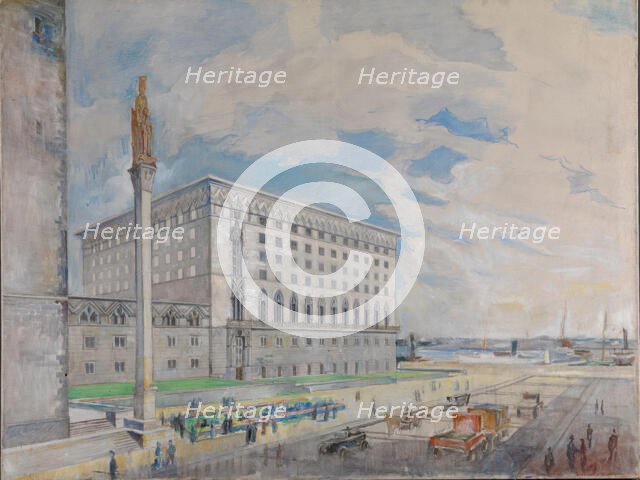 City Hall in Oslo, probably 1925. Creator: Unknown.