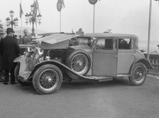Sunbeam of LV Cozens, Monte Carlo Rally, 1929. Artist: Bill Brunell.