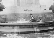 District of Columbia Parks - Children At Fountains And Pools, 1912. Creator: Harris & Ewing.