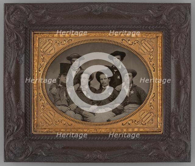 Untitled (Portrait of Six Men), 1870. Creator: Unknown.