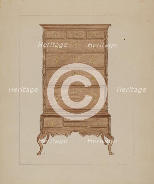 Highboy, 1935/1942. Creator: Frederick Jackson.