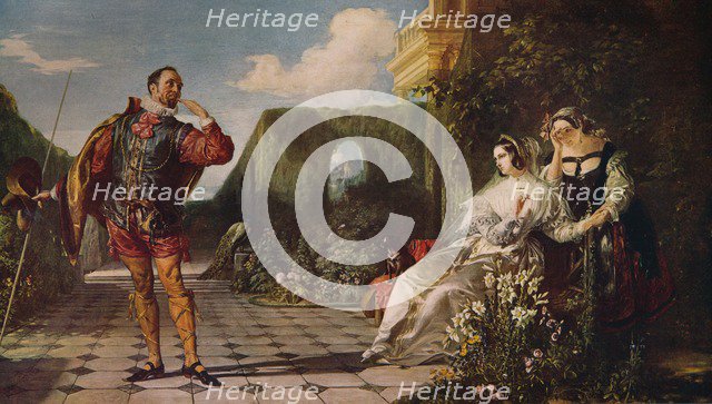 'Malvolio and the Countess', c1840, (c1915). Artist: Daniel Maclise.