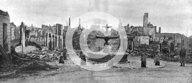 'Nos regions Devastees; Les ruines de Sermaize-les Bains', 1914. Creator: Unknown.