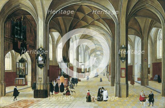 Interior of a Gothic Church, 1615. Creator: Peeter Neeffs the Elder.